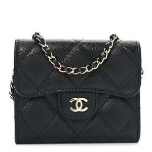 Chanel Caviar Quilted Flap Card Holder #230796C19B